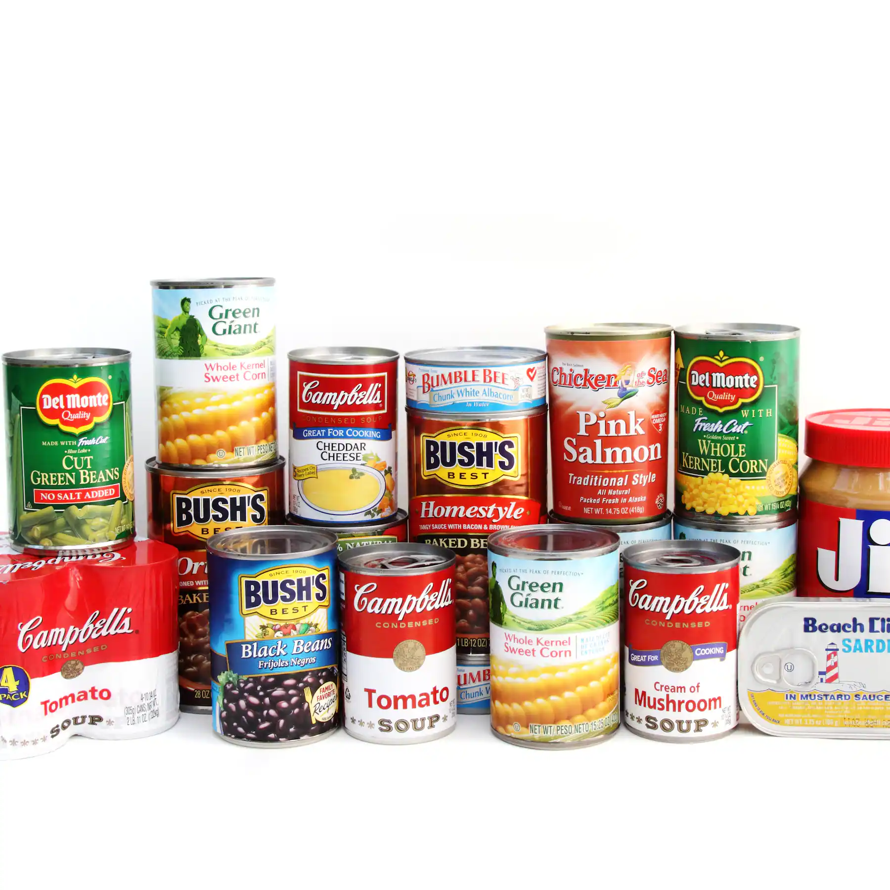Canned vegetables, fish and fruit wholesale products